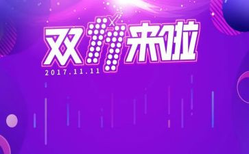关于双十一心得体会8篇