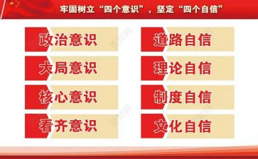 增强四个意识坚定四个自信心得体会6篇