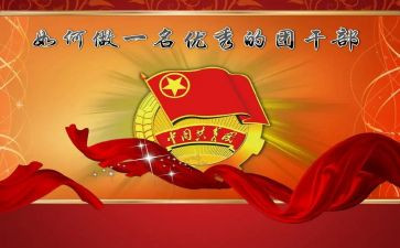 乡优秀团干部事迹材料6篇