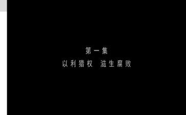 围猎行贿者说观后感7篇