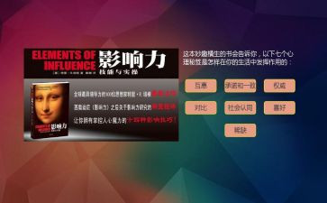 读《影响力》心得体会7篇