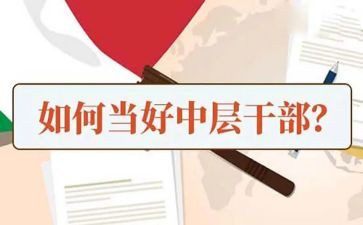 企业中层干部竞聘演讲稿6篇